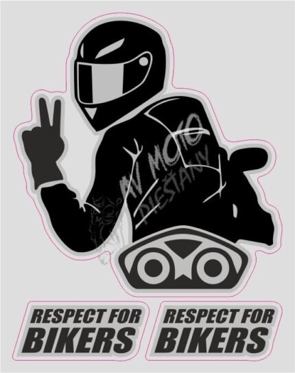 QUATTROERRE NÁLEPKA MOTO - RESPECT FOR BIKERS MOTO