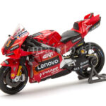 Model MotoGP Ducati Desmosedici Lenovo Team No.1 WORLD CHAMPION Moto GP Francesco Bagnaia 2023 MAISTO 1:18