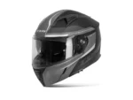TXR Rival výklopná prilba Čierno šedo biela