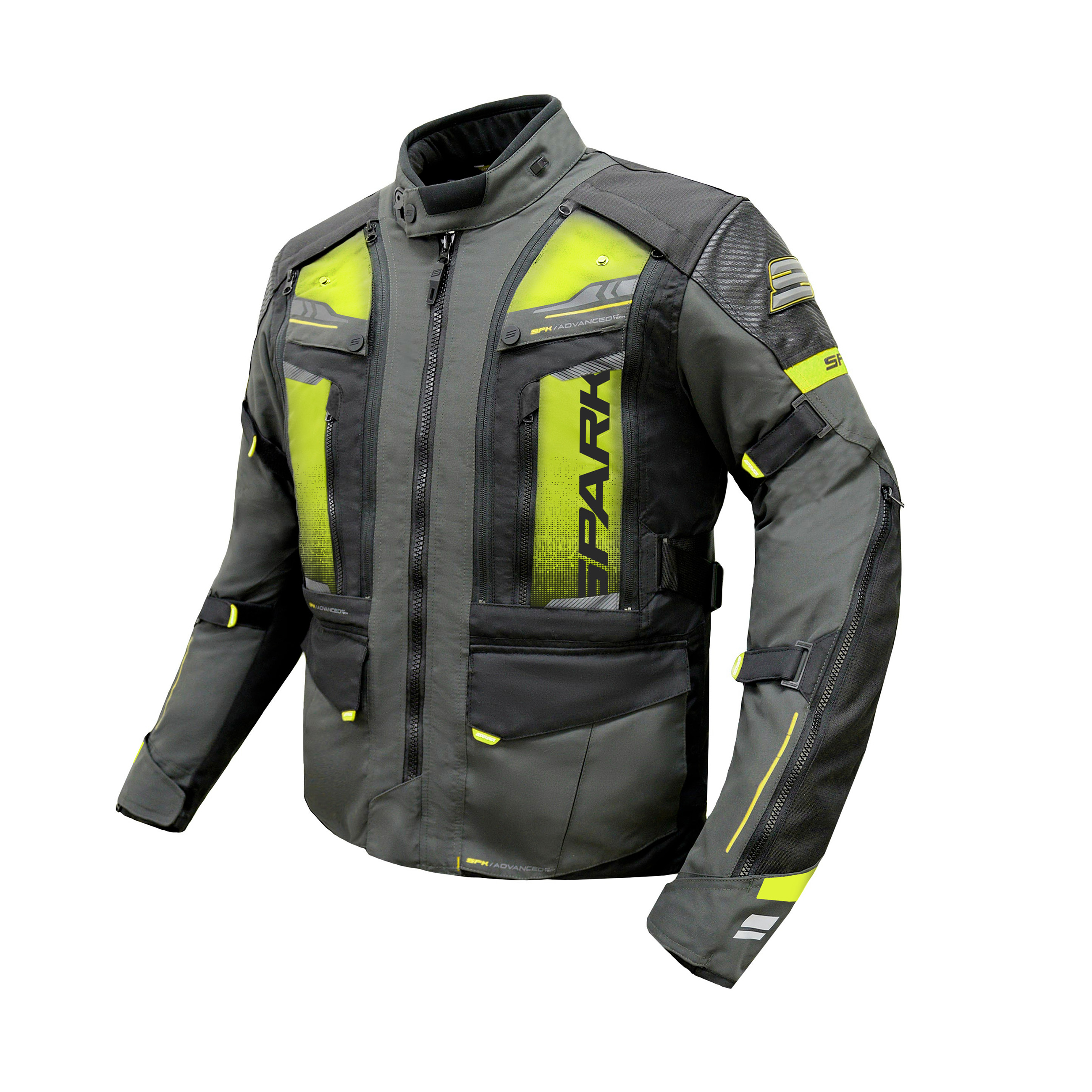 panska-textilni-moto-bunda-spark-trailmaster-fluo Bunda SPARK TRAILMASTER Fluo – Obrázok 1