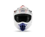 UFO INTREPID 2026 Motokrosová prilba Bielo-červeno-modrá – Obrázok 3