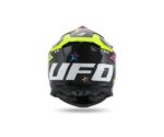 UFO INTREPID 2026 Motokrosová prilba Čierno-žlto-ružová – Obrázok 4