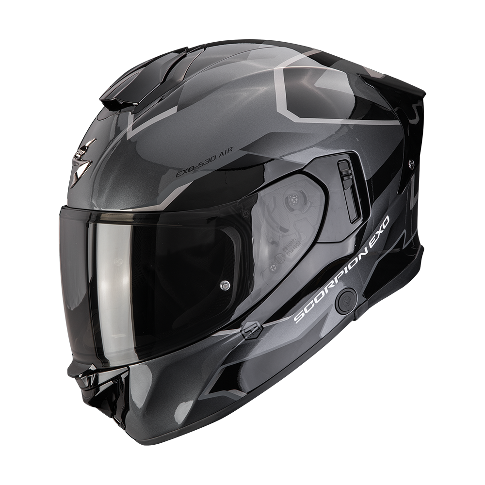 A_scorpionEXO530A_CLIP_SilBla_getstung Scorpion EXO-530 AIR CLIP Čierno-strieborná – Obrázok 1