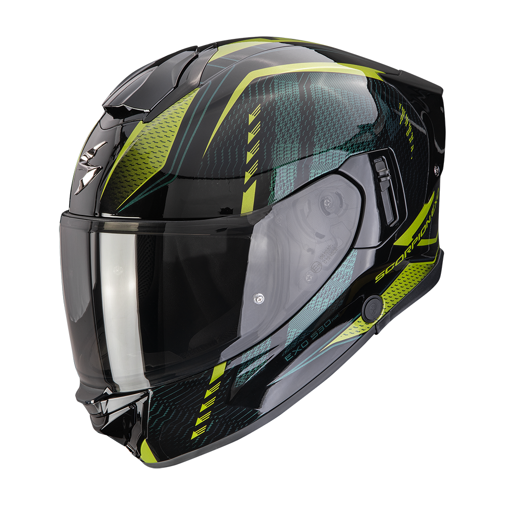 A_scorpionEXO530A_THERAS_BlaGre_getstung Scorpion EXO-530 AIR THERAS Čierno-zelená – Obrázok 1