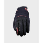 Rukavice FIVE RS4 EVO BLACK FLUO RED