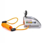 Zámok na motorku s alarmom 110db TXR chrómový